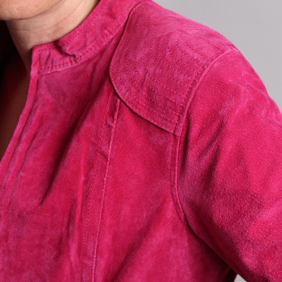 Ruff Hewn pink suede jacket size small - Picture 4 of 9